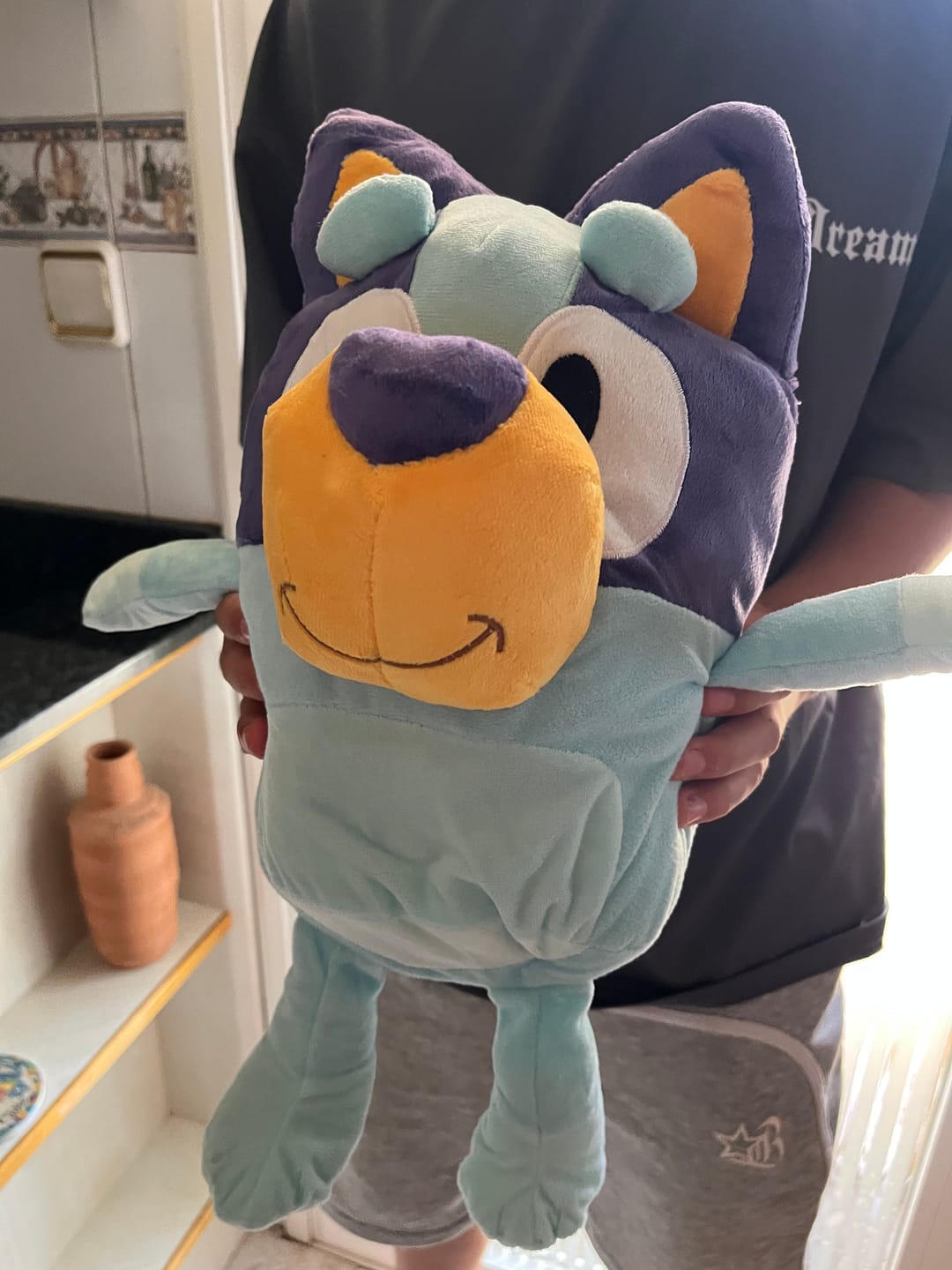 Customer photo review of Breathing Bluy Plush for Better Sleep