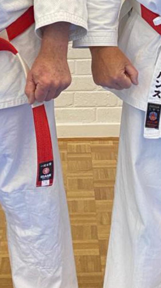 Customer photo review of Isami Red White Belt