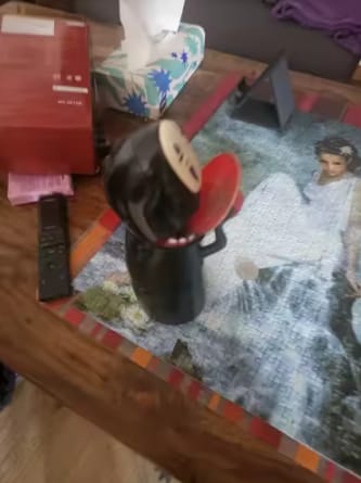 Customer photo review of Wander Spirit™ – Alcancía Sin Rostro