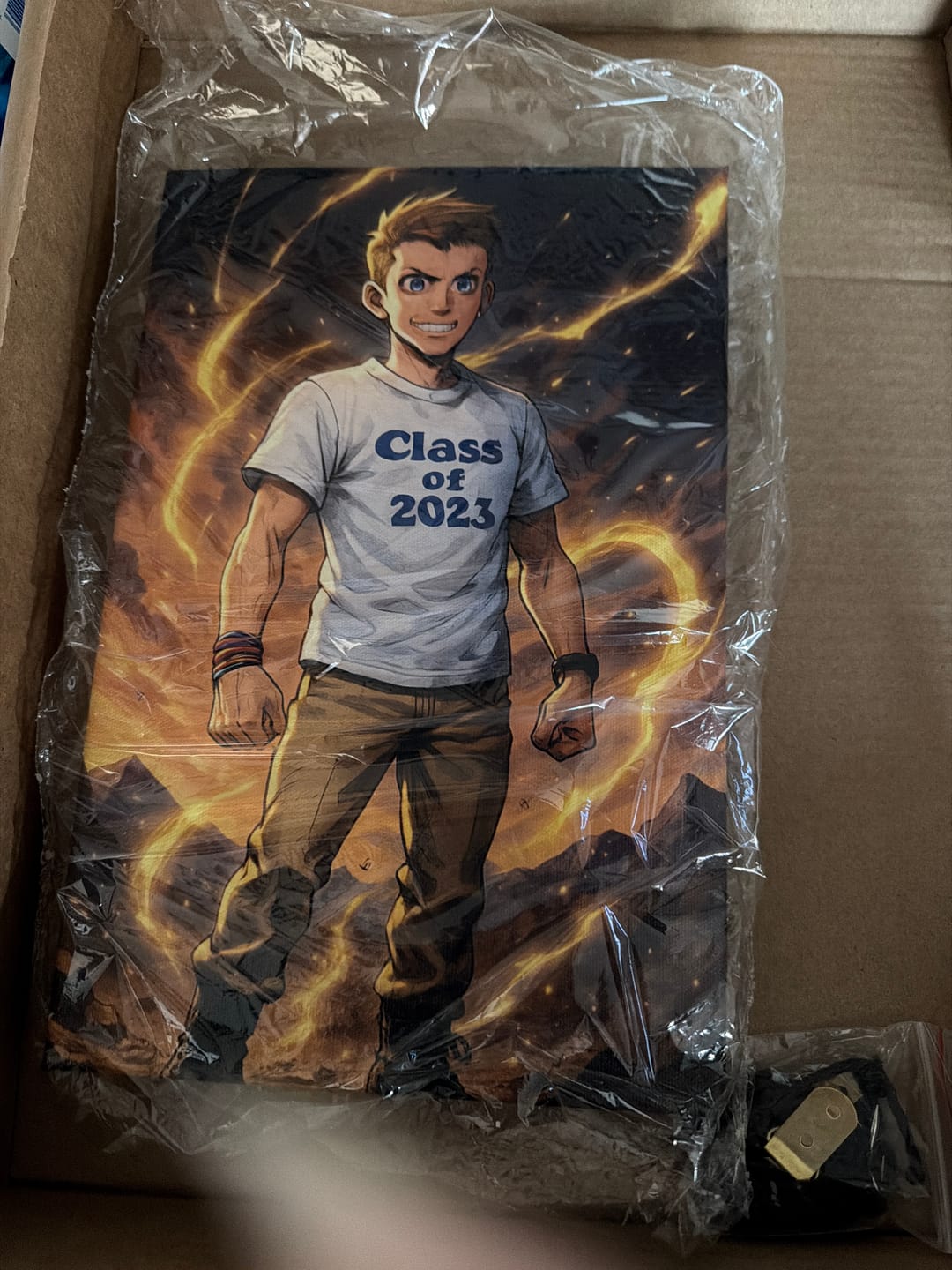 Customer photo review of Personalized Canvas - Portrait in Anime style