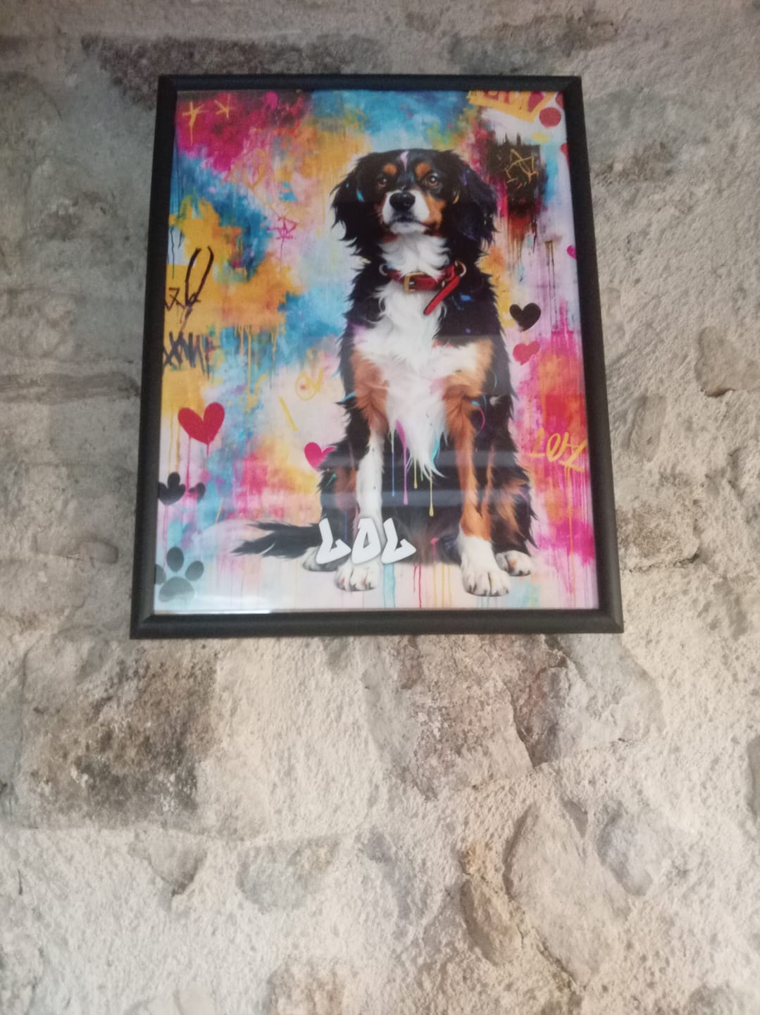 Customer photo review of Le graffiti - Poster personnalisé