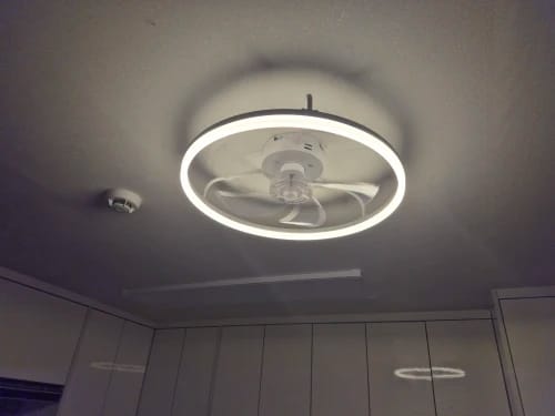 Customer photo review of 50cm Dimmable Ceiling Fan Light with Remote and Six Speeds