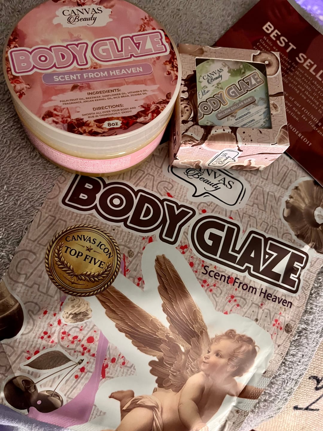 Customer photo review of CANVAS x LALA ANTHONY LIMITED EDITION COLLAB: LA INTENSE BODY GLAZE