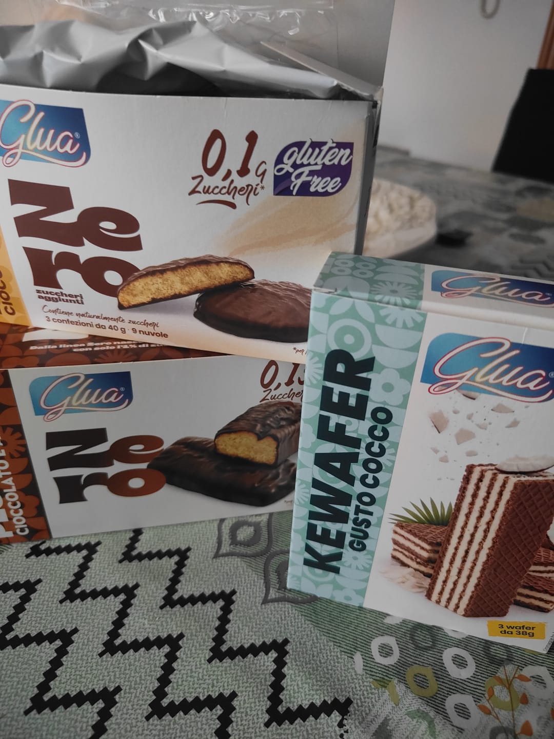 Customer photo review of Biscotti proteici Nuvole ricoperti di cioccolato e arancia