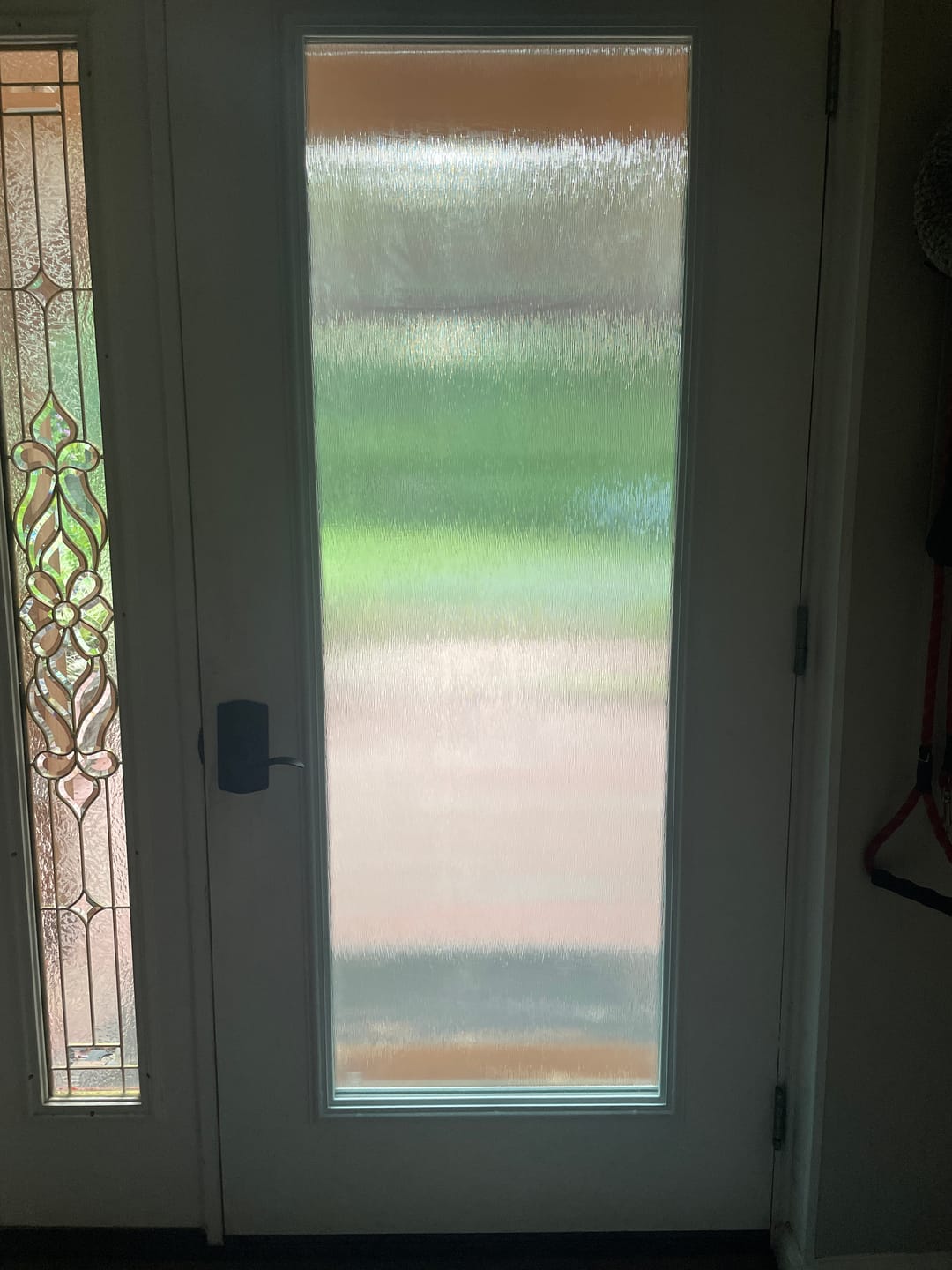 Customer photo review of ODL Perspectives Low-E Door Glass - Textured Streamed - 24" x 66" Frame Kit