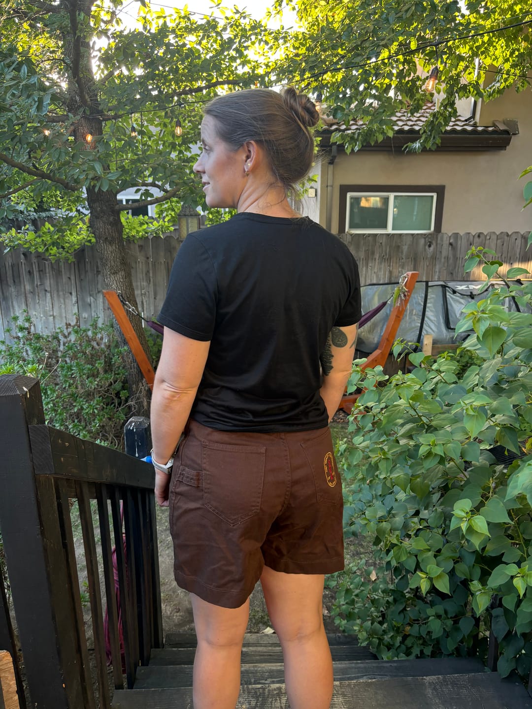 Customer photo review of Utility Shorts - Umber