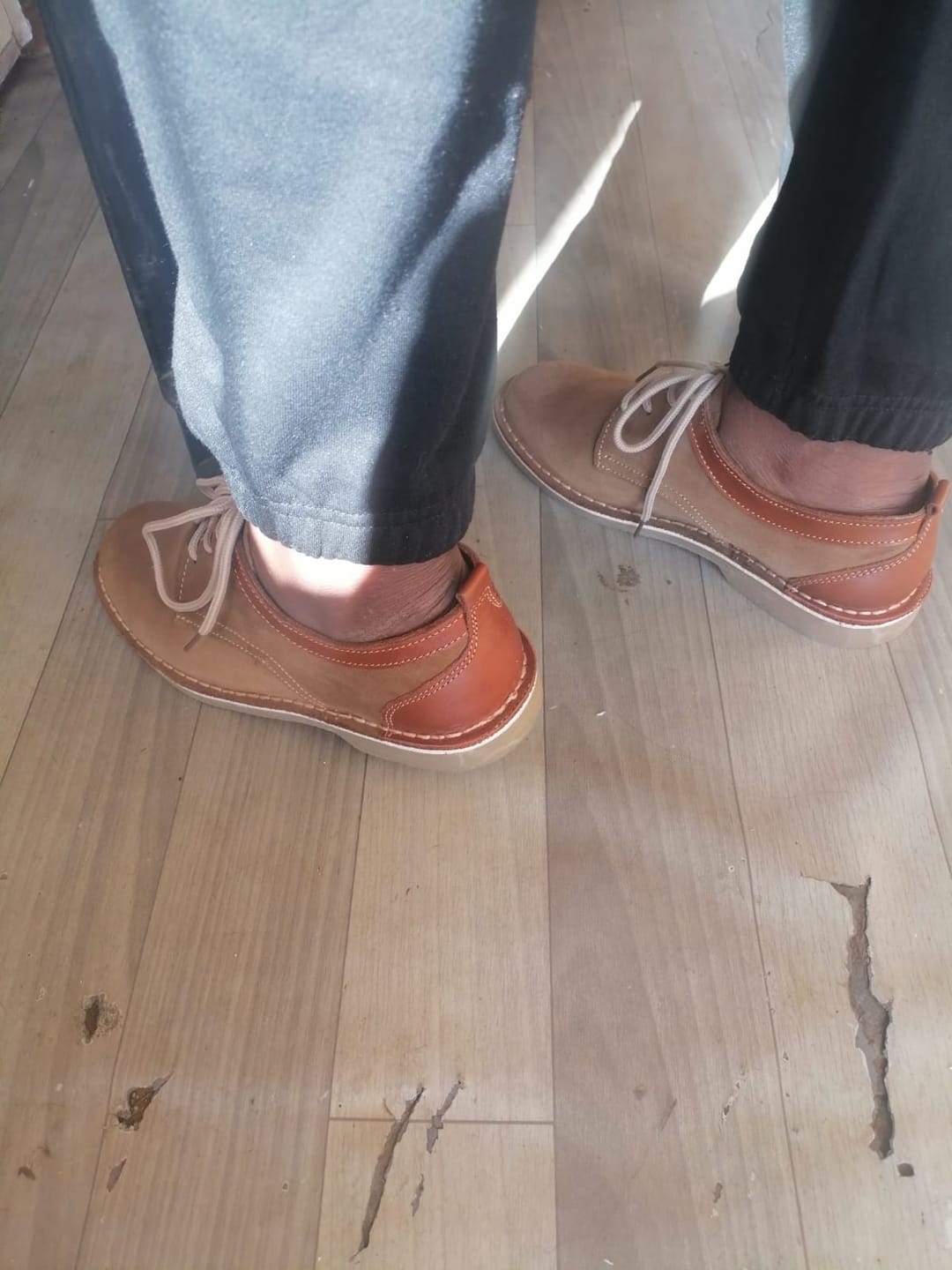Customer photo review of Ladies Vellies Shoes - Tan