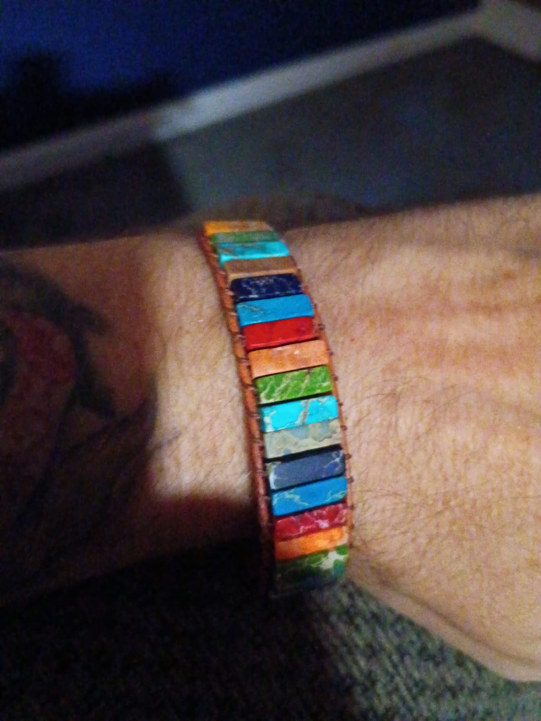 Customer photo review of 7 Chakras Balance Bracelet (Stone)