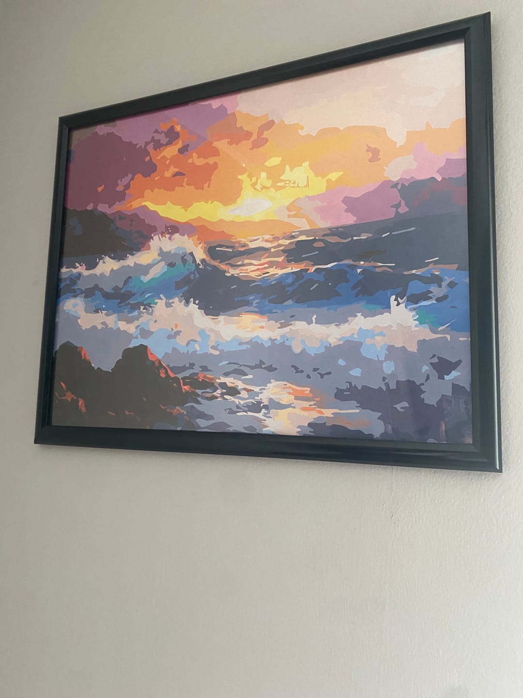Customer photo review of Dramatic Seaside Sunset