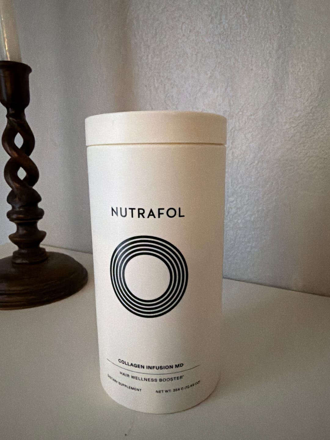 Customer photo review of Nutrafol® Collagen Infusion MD 1-Month Supply