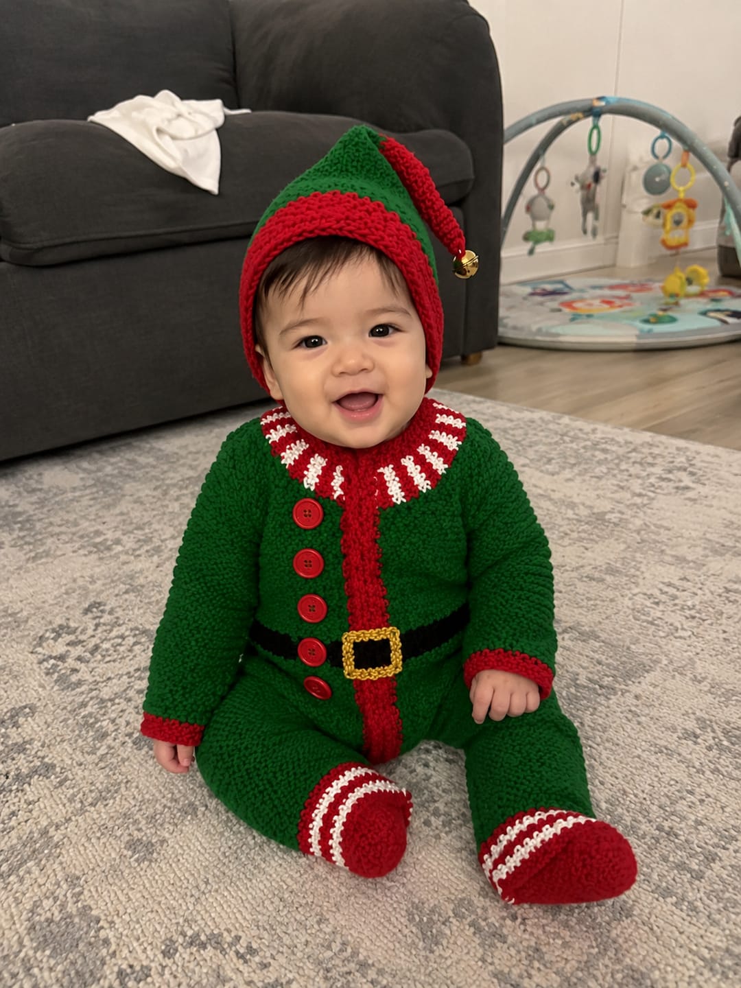 Customer photo review of Christmas Star Baby Pajamas