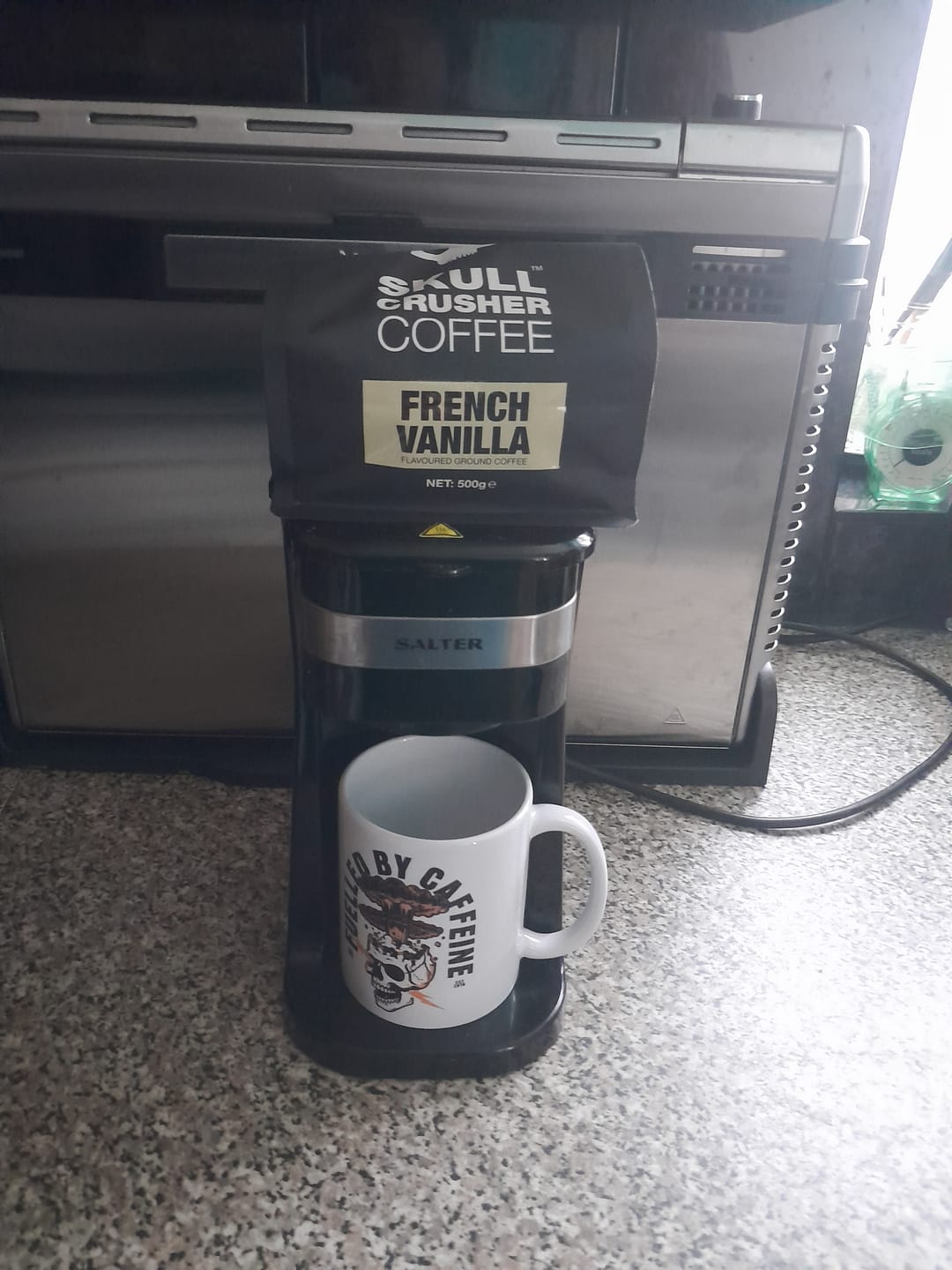 Customer photo review of » 11oz White Mug - Fuelled By Caffeine V3 (100% off)