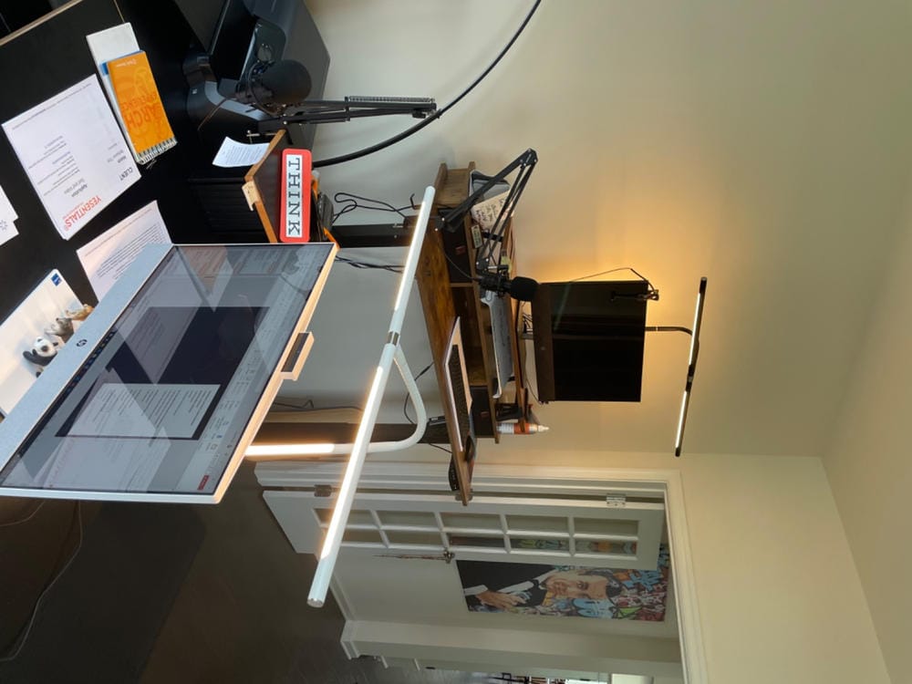 Customer photo review of Illum Desk Light: Versatile Webcam, Task & Ambient Lighting