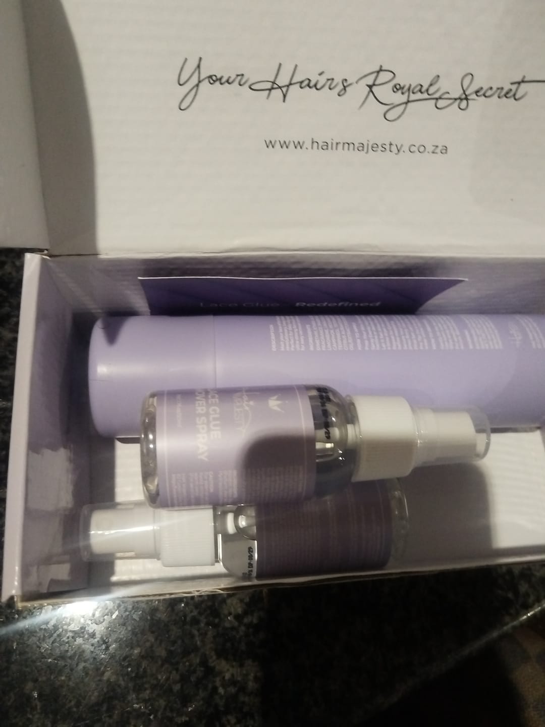 Customer photo review of Lace Wig Glue Remover Spray