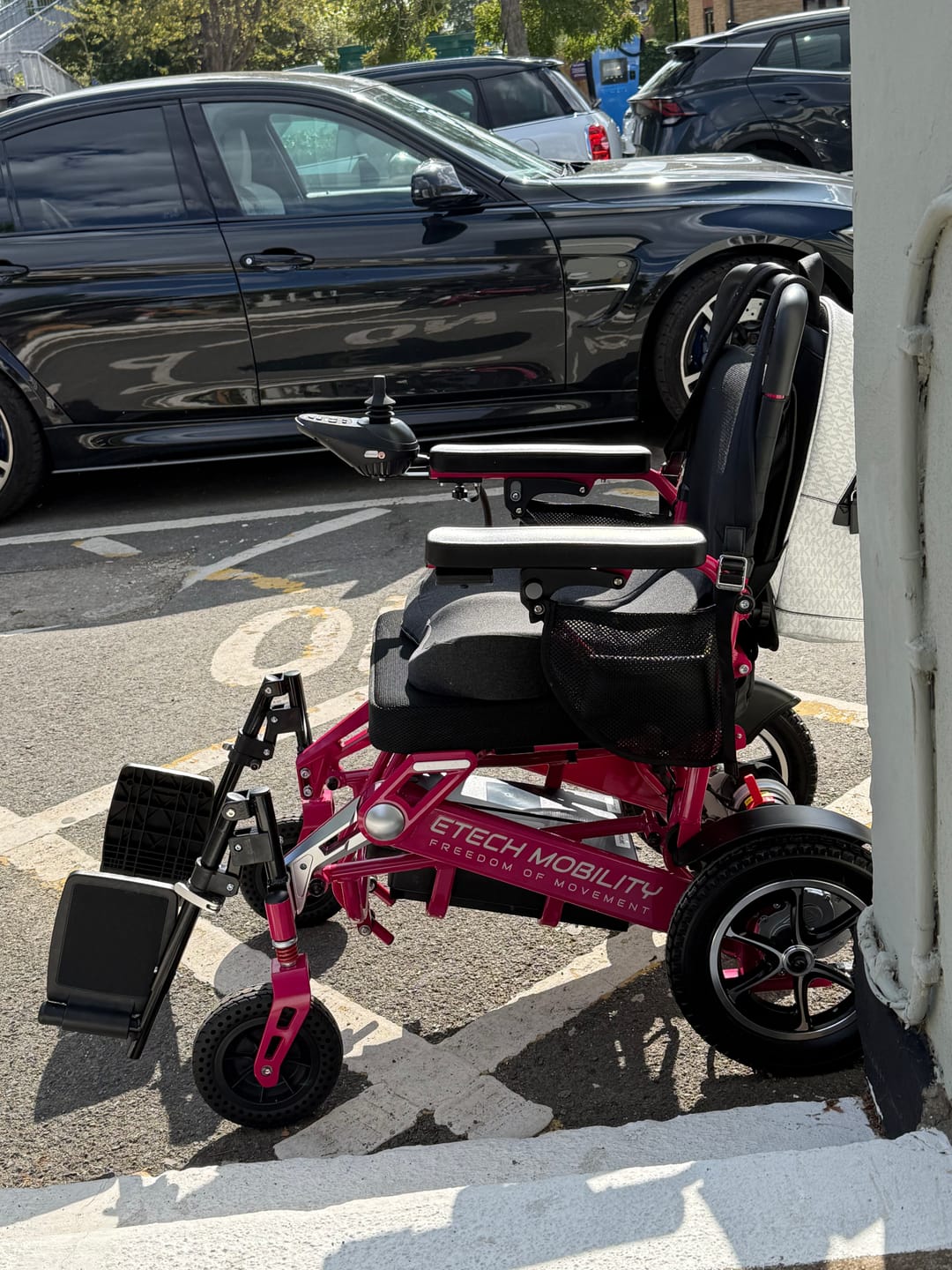 Customer photo review of Limited Edition Pink Lightweight Electric Wheelchair | Freedom Pro ST