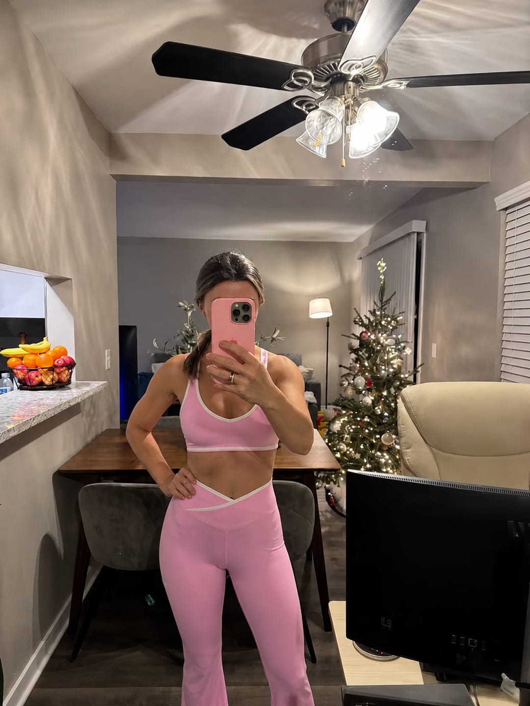 Customer photo review of Women’s Top & Flare Pants Set – Outline Signature