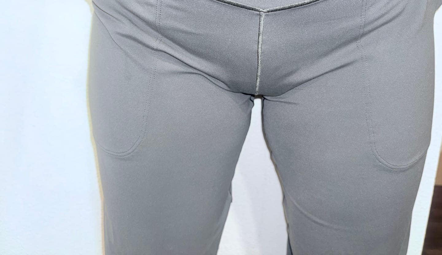 Customer photo review of Camel Toe Prevention Underwear - High-Rise Thong - Desert Sand