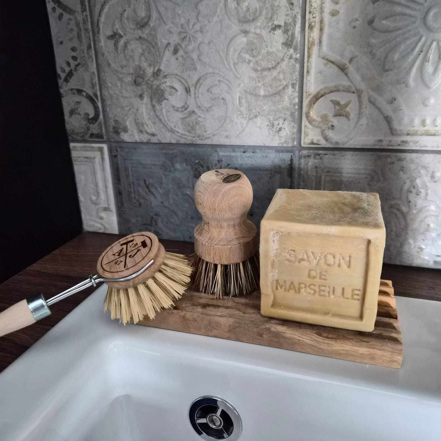 Customer photo review of Brosse à vaisselle à tête remplaçable