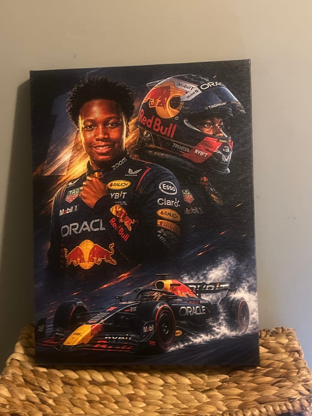 Customer photo review of Custom F1 Racing Portrait