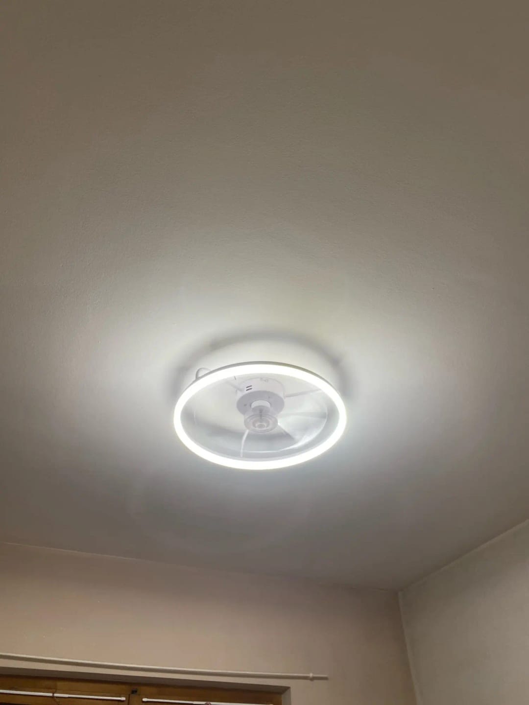 Customer photo review of 50cm Dimmable Ceiling Fan Light with Remote and Six Speeds