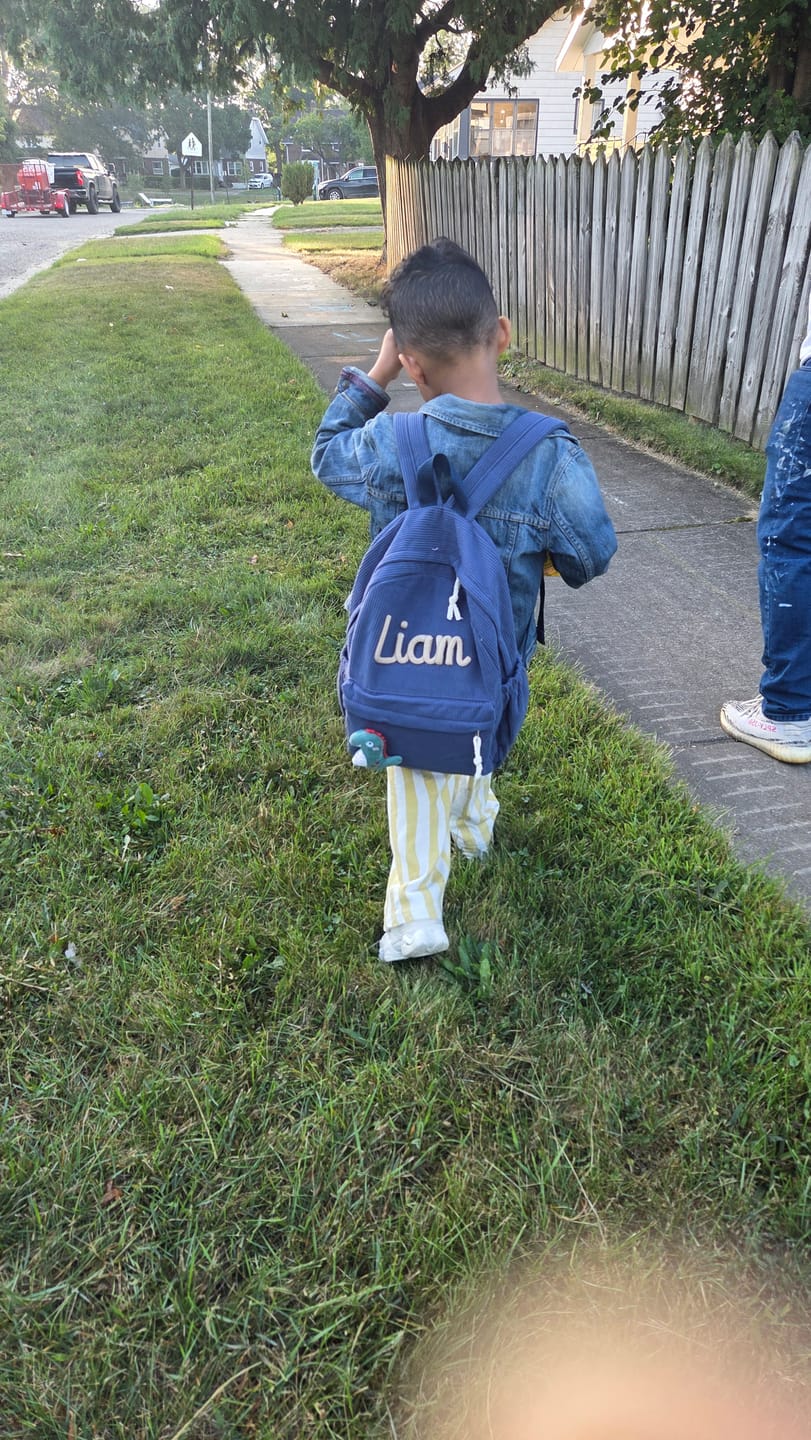 Customer photo review of K&C - Personalized Knitted Backpack