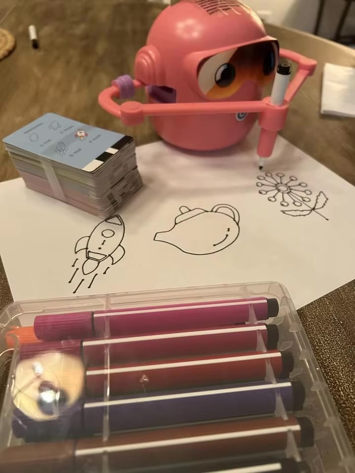 Customer photo review of SketchBot™ – Smart Drawing & Learning Robot