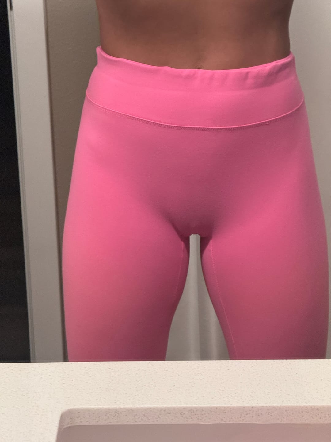 Customer photo review of Camel Toe Prevention Underwear - High-Rise Thong - Jet Black