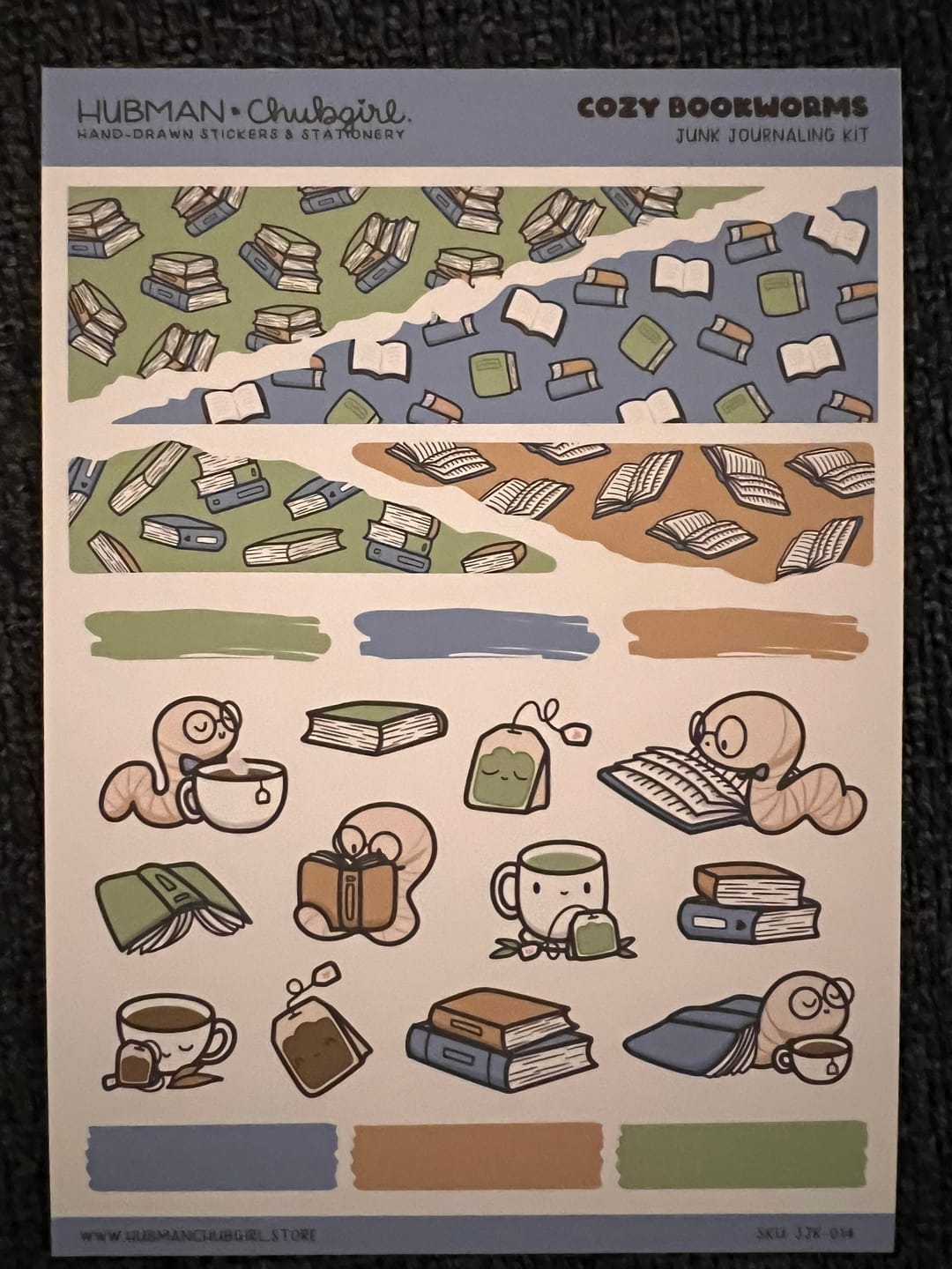 Customer photo review of Cozy Bookworms Days Junk Journaling Kit