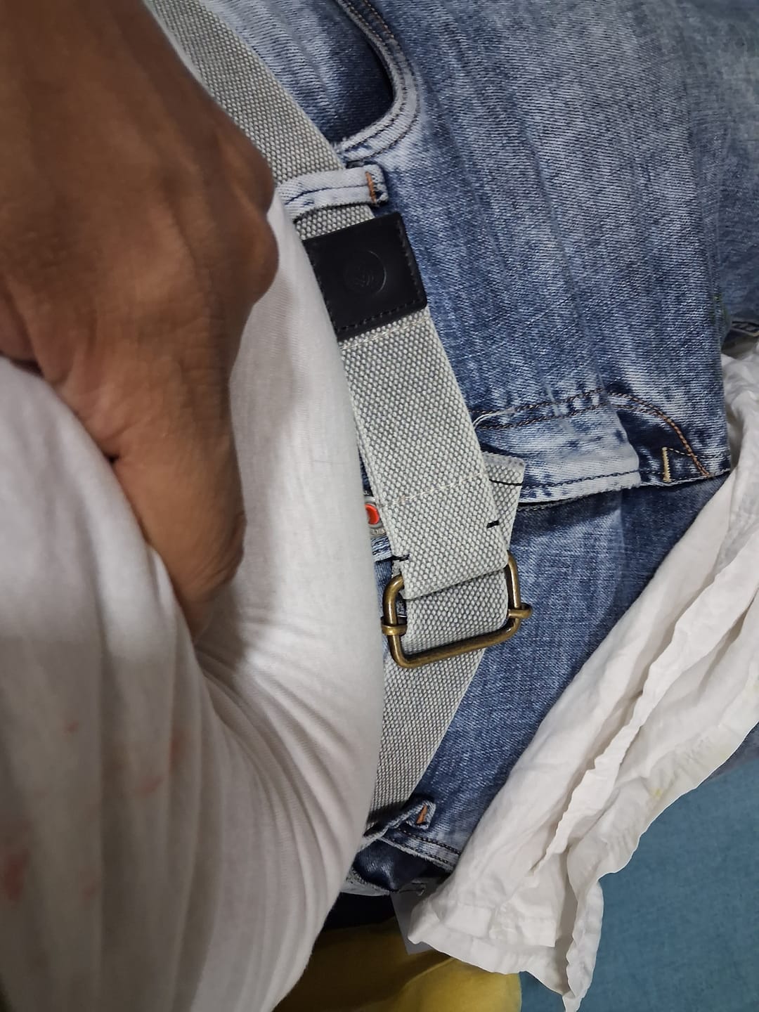 Customer photo review of Bacca Bucci Men's Military Style Army tactical Canvas Belt