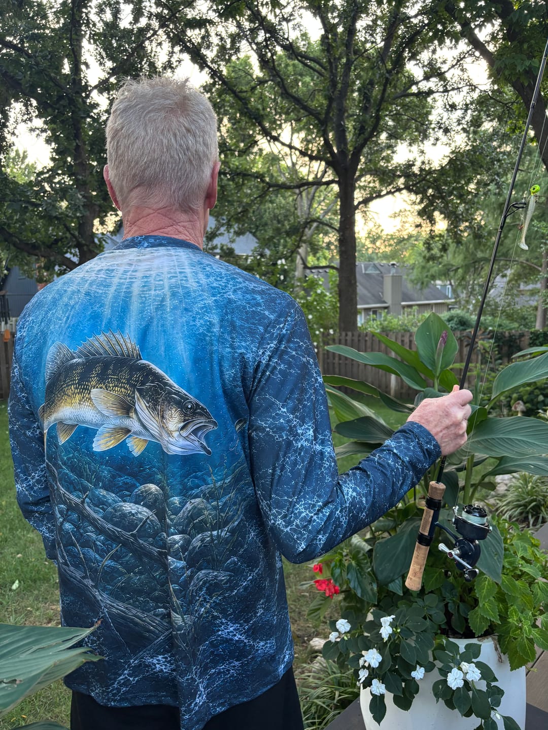 Customer photo review of Performance Fishing Long Sleeve - Deep Water Walleye - TBT76