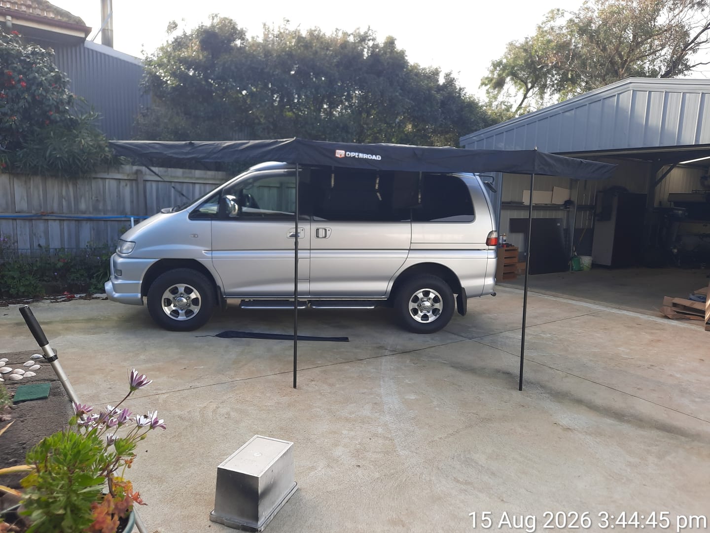 Customer photo review of OPENROAD 180 Free Standing Awning