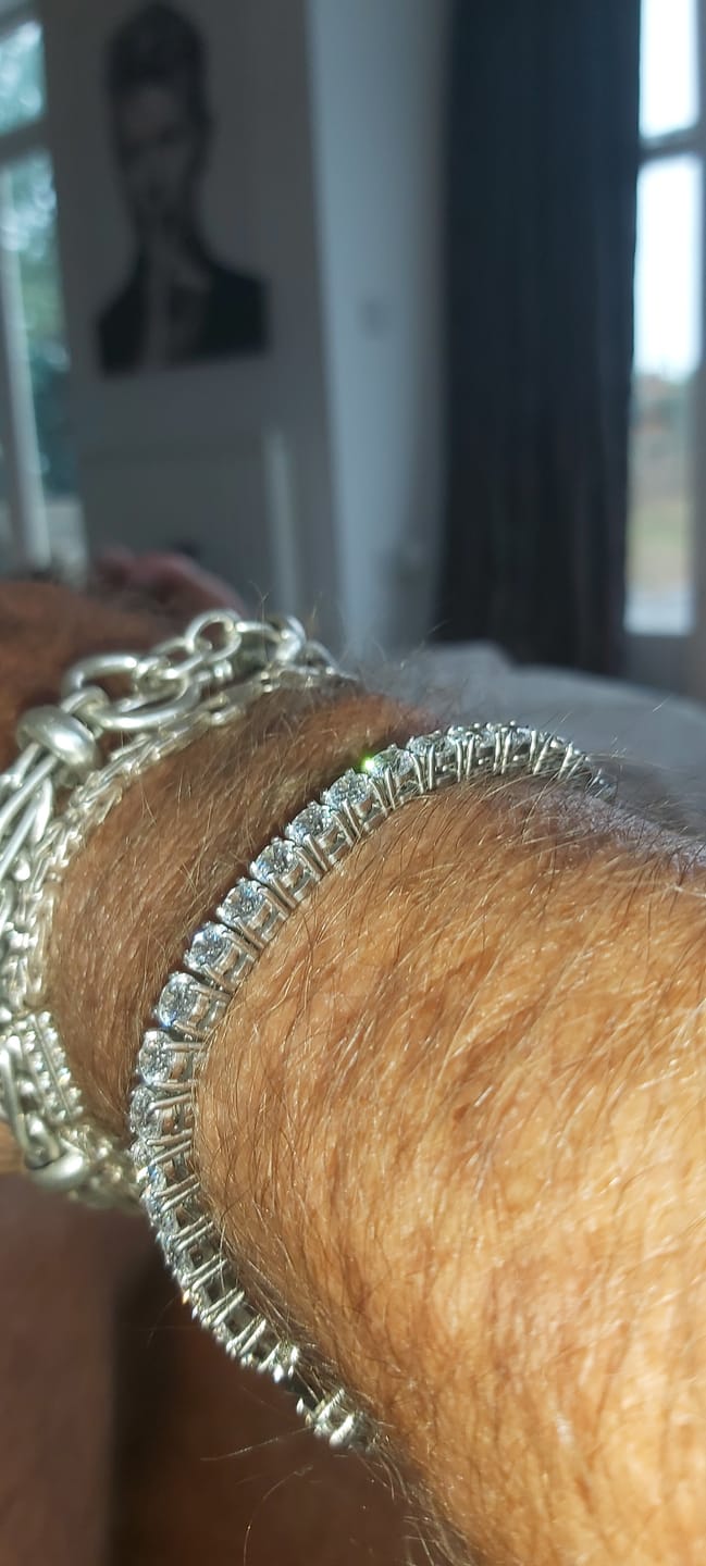 Customer photo review of Silver Tennis Bracelet - 5 mm
