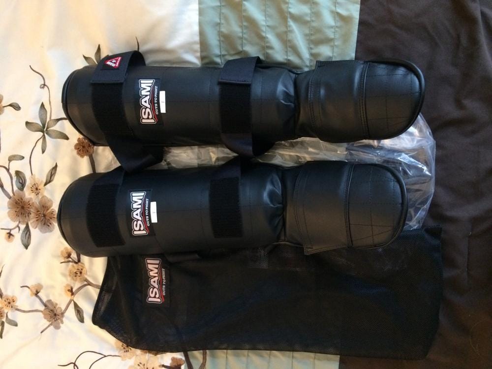 Customer photo review of Kickboxing Shin Guards