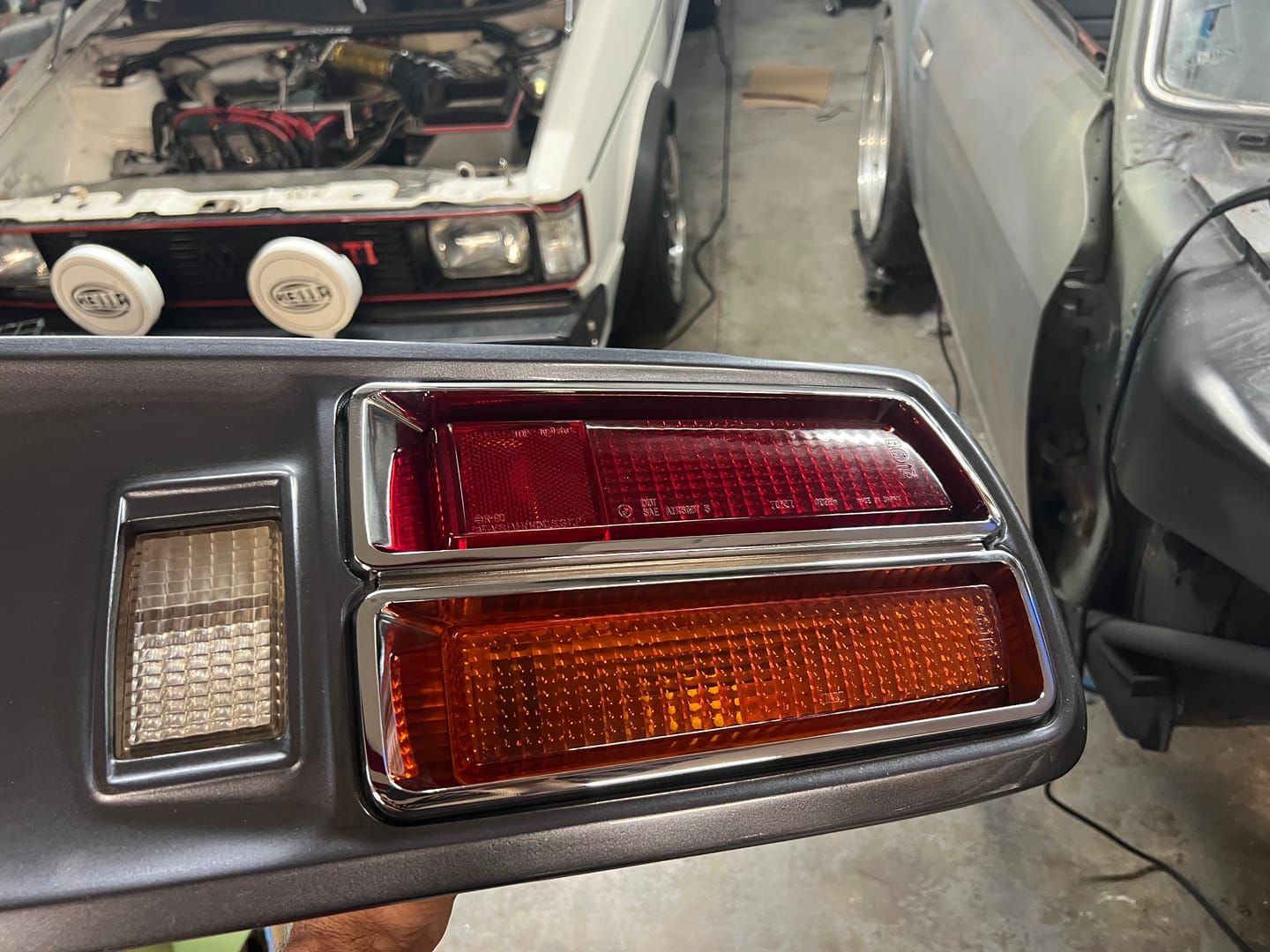 Customer photo review of Datsun 260Z / 280Z Billet Aluminum Tail Light Bezels