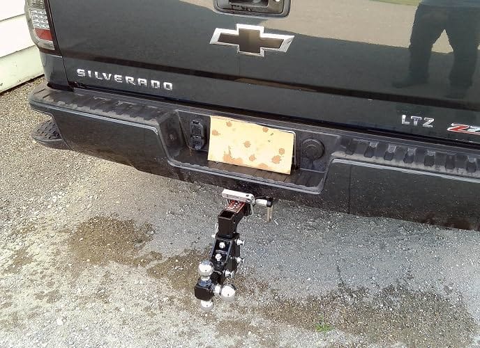 Customer photo review of TYT Adjustable Trailer Hitch 3-in-1 Tri-Ball Mount