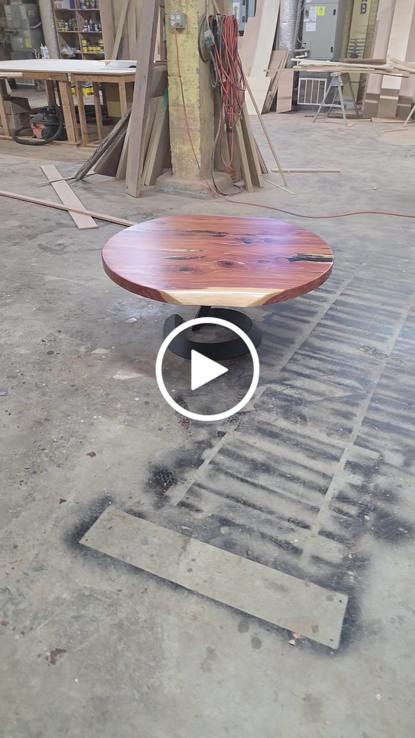 Customer video review of Coffee Table Base 16" H DIY Legs for Live Edge Wood Slap Woodworking - 223 Python