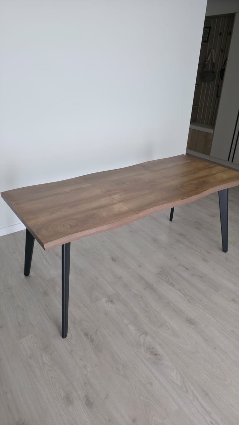 Customer photo review of Masa extensibila bucatarie DICKSON, stejar natural, 120-180x80x75 cm