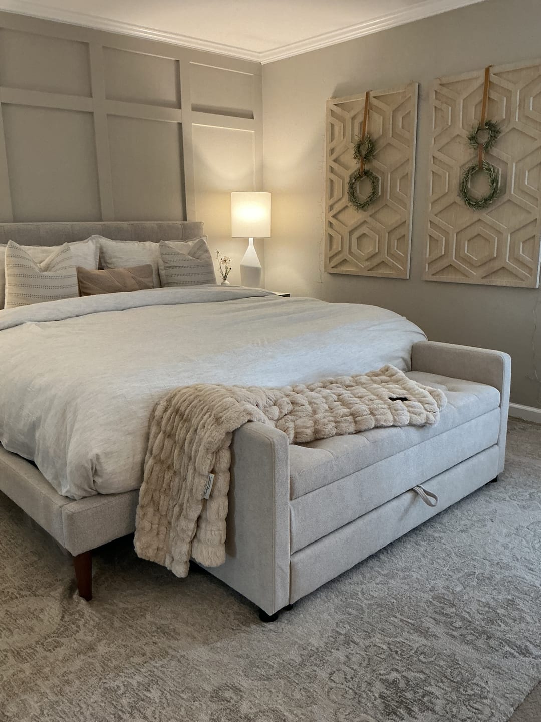 Customer photo review of Hugs Creme Brulee Blanket