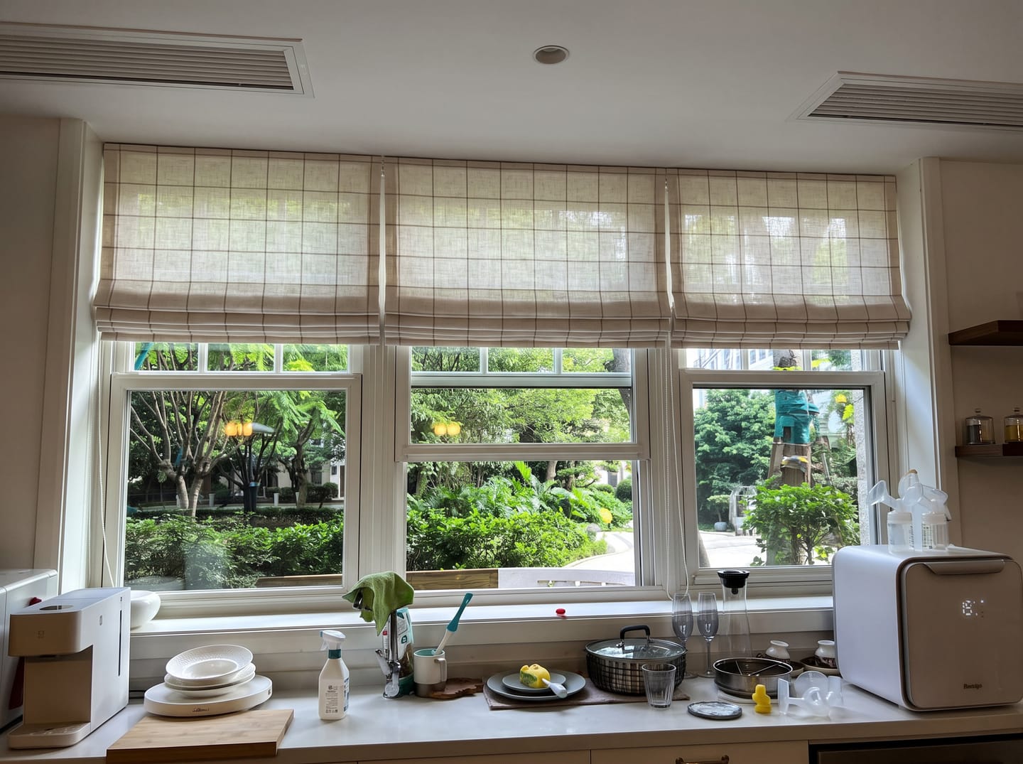 Customer photo review of Brooke Custom Roman Shades