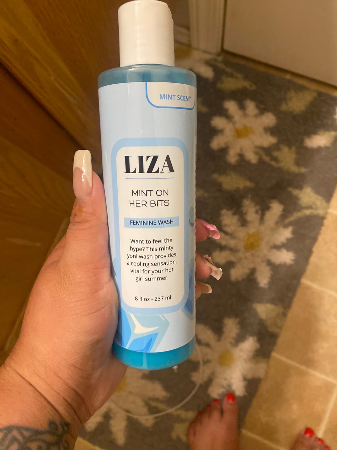 Customer photo review of Mint Yoni Wash