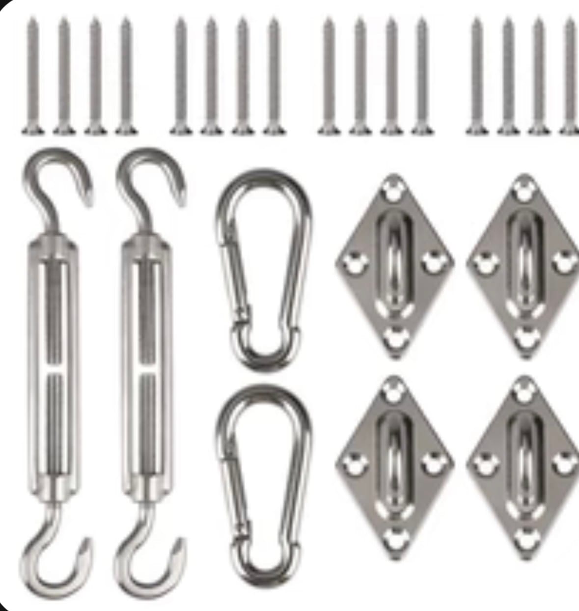 Customer photo review of Shade Sail Hardware Kit