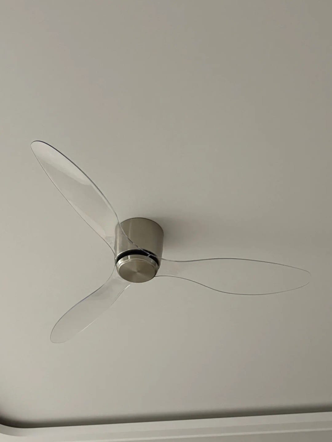 Customer photo review of 42/52-Inch Ceiling Fan with Transparent Blades and Remote