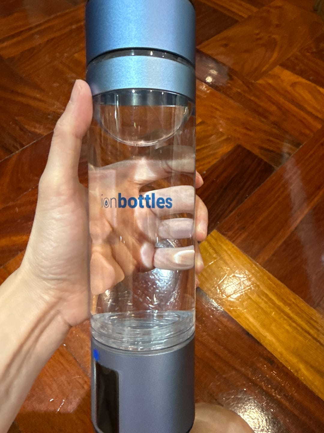Customer photo review of ATOM Hydrogen Water Bottle