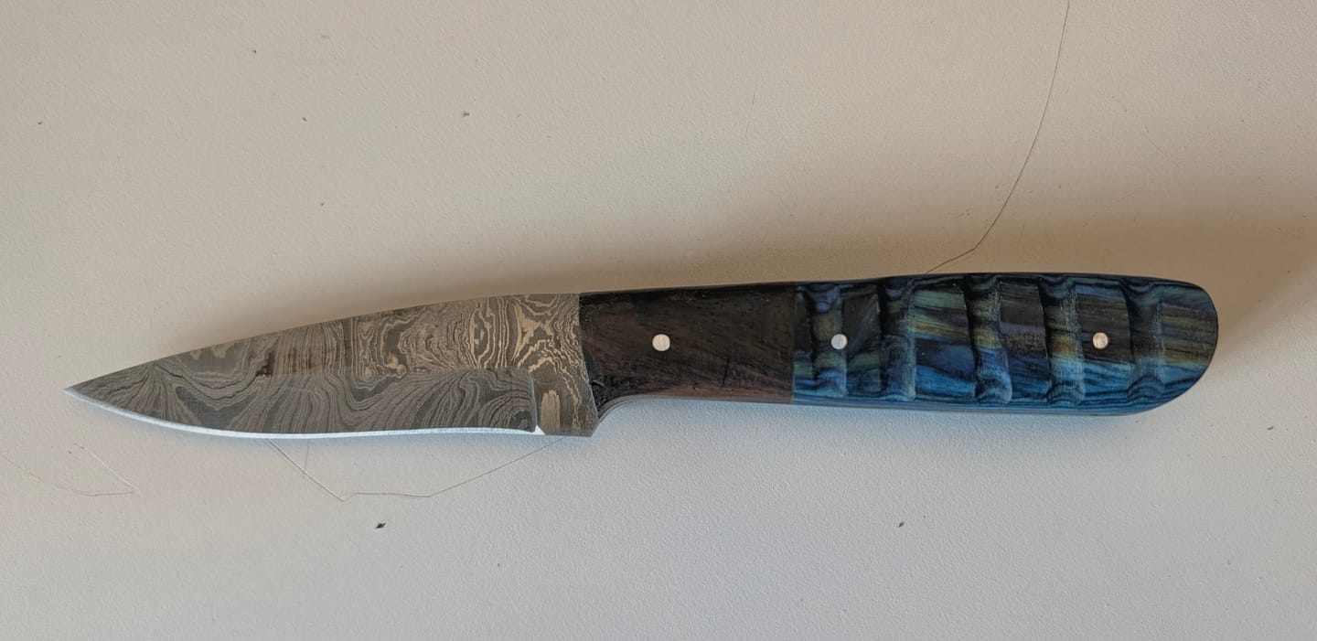 Customer photo review of Mystery Damascus Knife