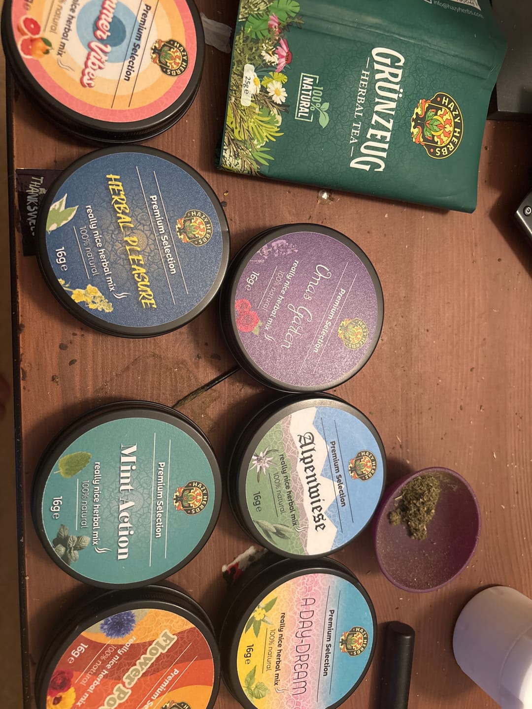 Customer photo review of Herbal Pleasure 16g Kräutertee-Mischung mit würziger Ringelblume (in der Dose)