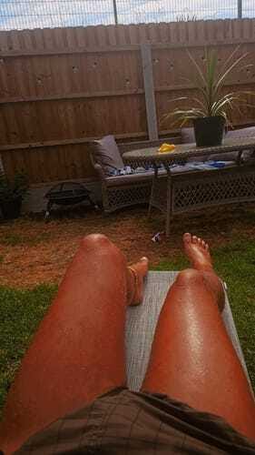Customer photo review of Intensifying Tanning Cream - Coconut
