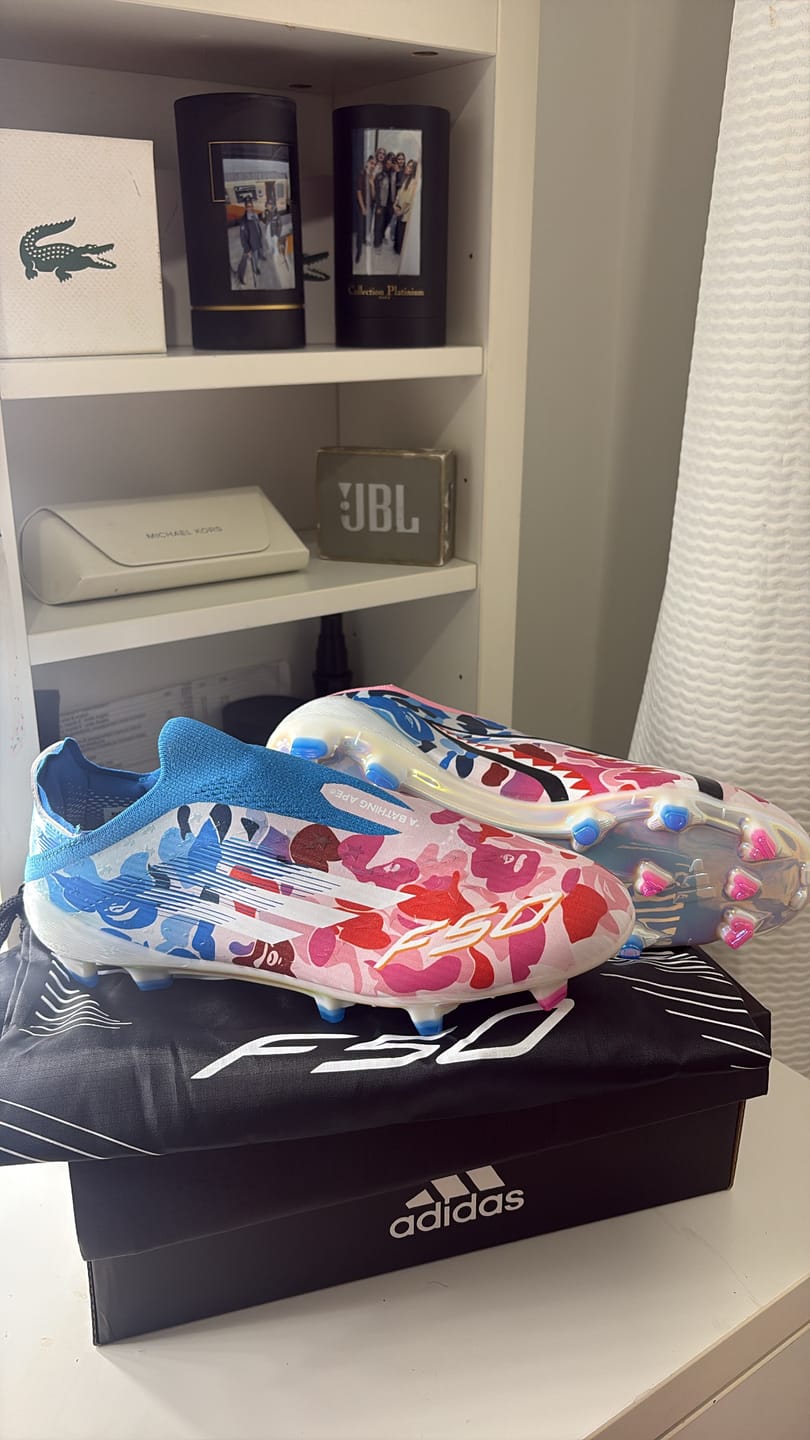 Customer photo review of F50 x Bape Laceless FG