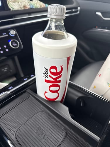 Customer's Diet Coke Universal XL in a car cup holder