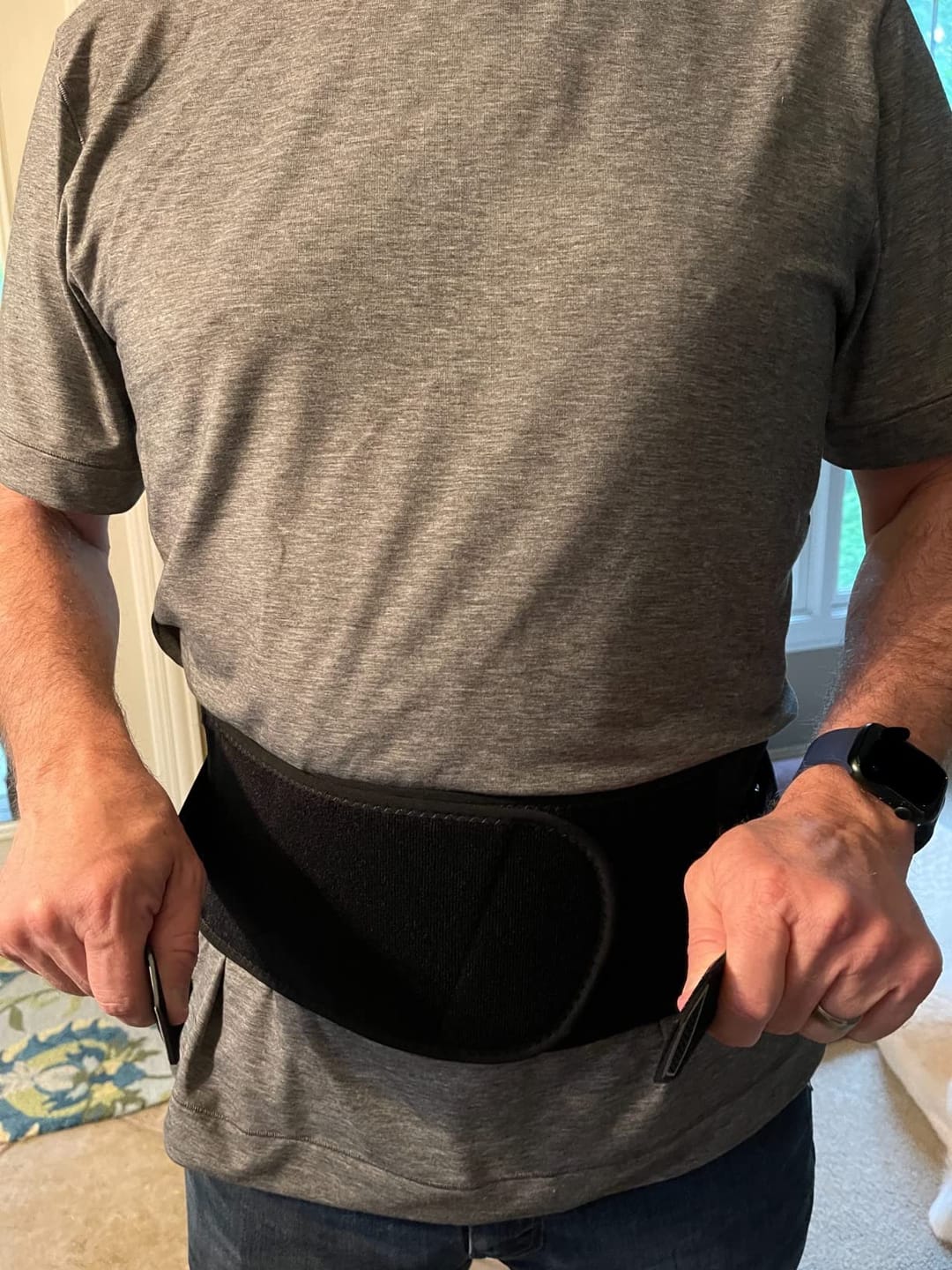 Customer photo review of LumbarPro™ - Soporte Lumbar para Motociclistas