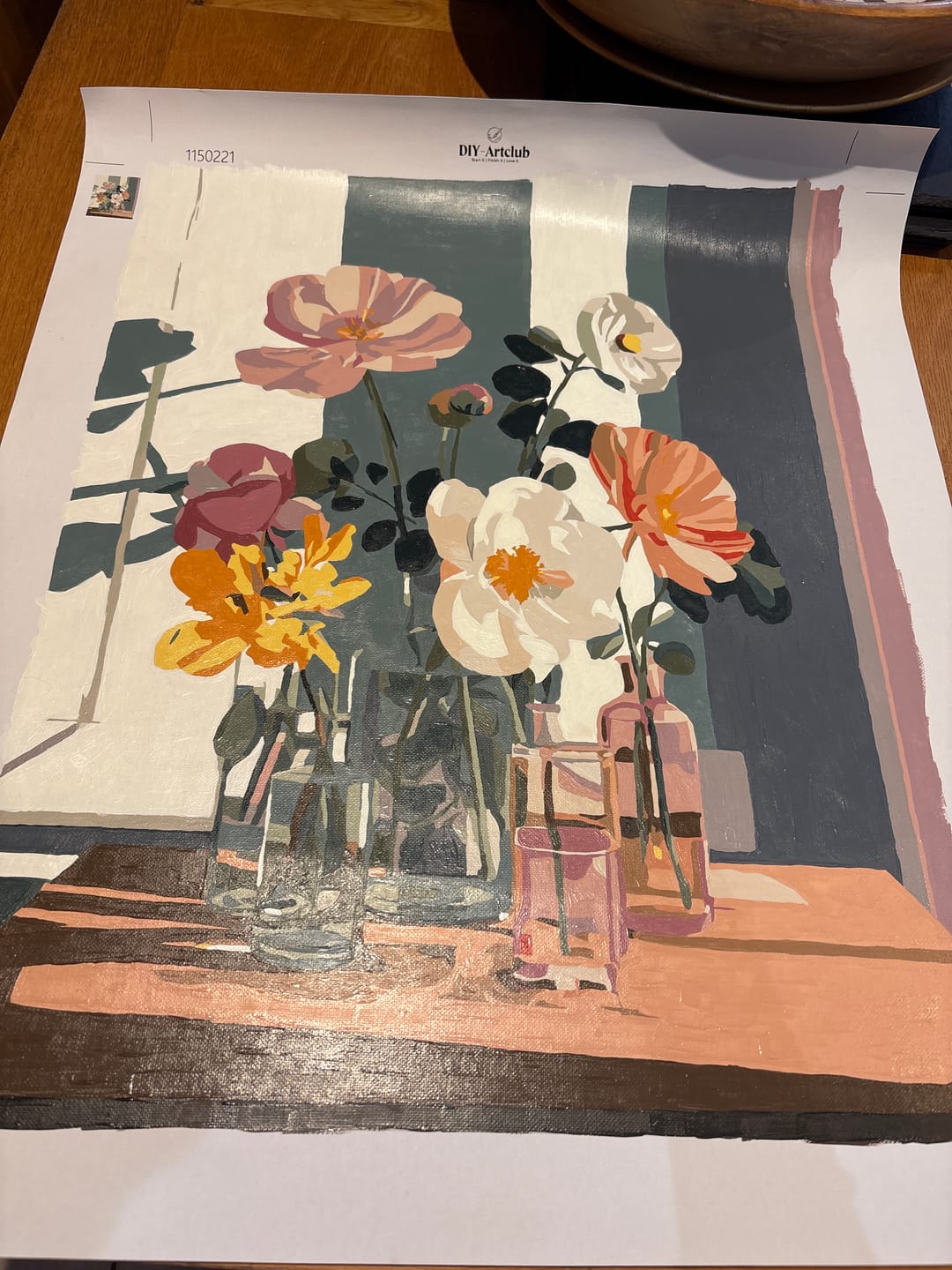 Customer photo review of Beauty in glass | Paint by Number